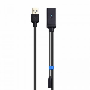 USB 3.0-jatkojohto uros-naaras-signaalivahvistimen toistinjohto 5 V / 2A-virtalähteellä