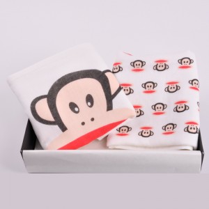 Yhden silmukan painettu käsipyyhe