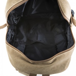 18SC-6806D Kiinan johtava tehdaskestoinen 16oz pestävä kangasmateriaali luonnon kankaasta valmistettu reppu