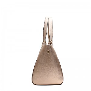 HD0827 - Henkilökohtainen räätälöity kaksipuolinen PU-nahkalaukku, jossa metallikiilto