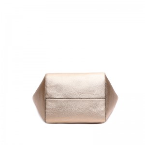 HD0827 - Henkilökohtainen räätälöity kaksipuolinen PU-nahkalaukku, jossa metallikiilto