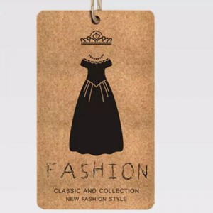 Creative Fashion Clothing etiketti hangtag mittatilaustyönä 5