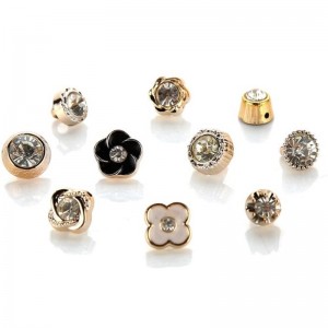 Uusin myynti hieno luova avant-garde vaate nappia muoti irtotavarana uv strassi napit