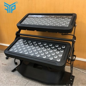 led RGBW 120 * 8w kaksikerroksinen ulkoseinäpesuvalo vedenpitävä valaisin, IP65