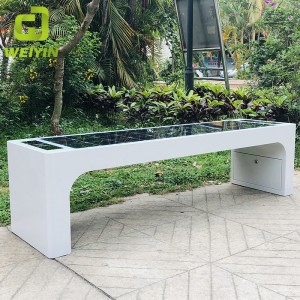 Solar Smart Street -huonekalujen kaupunkien istuimet ulkokäyttöön