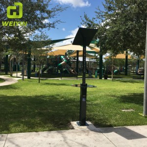 Älykäs aurinkoenergian USB-matkapuhelimen latausasema ulkokäyttöön