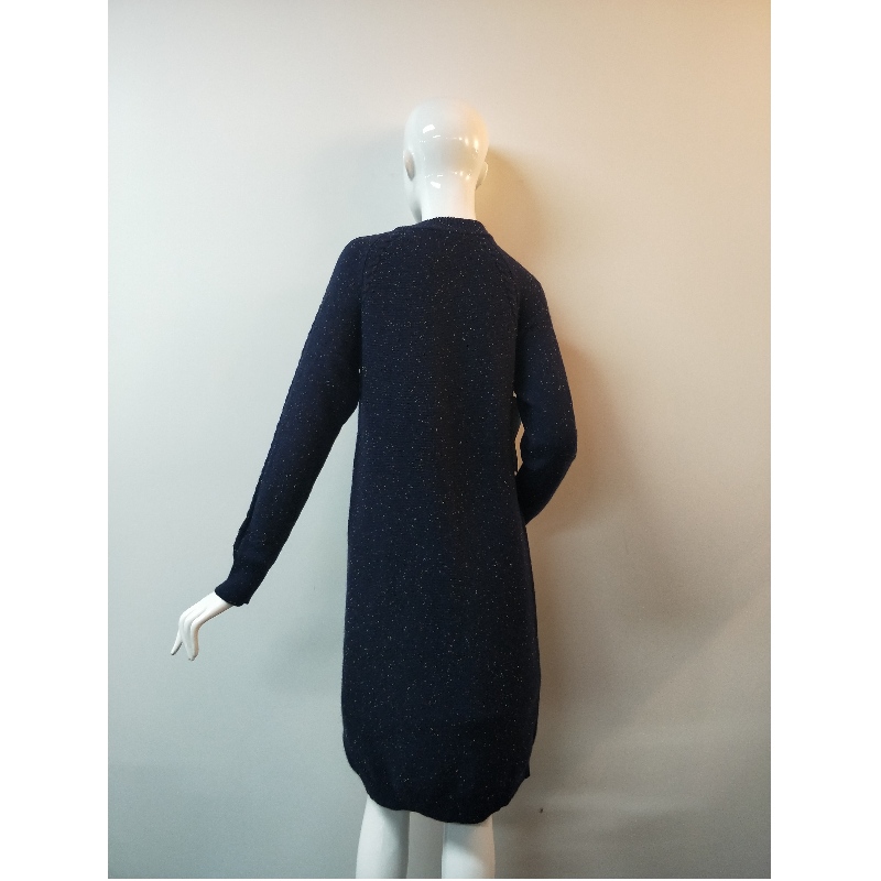 NAVY LONGLINE SWEATER RLWS0080F