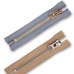 metallisella vetoketjulla viimeistelty vetoketju metallisella vetoketjulla suljettu pää ja avoin pää kahta tapaa 3