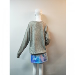 GREY LONG-SLEEVE SWEATER RLWS0089F