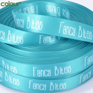 3 # Muokattu logo polyesteripainettua satiininauhaa