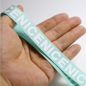 7 # ： Muoti NICE 2 cm painettu grosgrain-nauha urheiluvaatteille