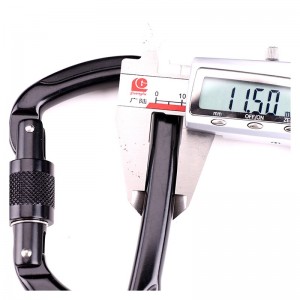 Ulkona oleva alumiiniseos lukkiutuneen D-tyypin vuorikiipeilyn solissa