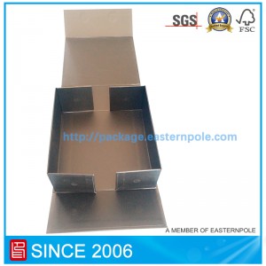 Musta ylellinen magneettitiiviste taitettava paperilaatikko