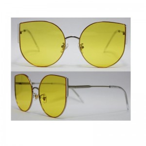 Tukku Custom Logo Metal aurinkolasit Naiset Big Cat silmät kehys