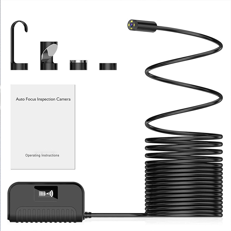 Auto Focal Wireless Endoscope 5,0 megapikseliä HD WiFi Borescope Vedenpitävä tarkastus Snake Camerafor Android, iOS ja Windows, iPhone, Samsung, Tablet, Mac 3.28ft