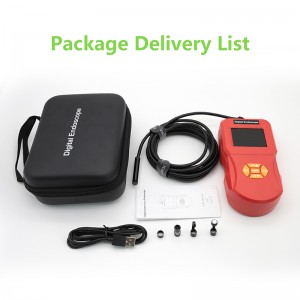 USB-endoskooppi, jossa on 4.3-kuvaruutunäyttö Borescope-tarkastus 1080P HD-käärmekamera 8-LED-valot Monitoiminen endoskooppi koneelle