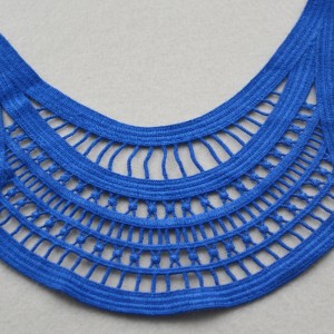 Uusi muoti polyesteri pitsi kaulus pääntie suunnittelu uimapuvut