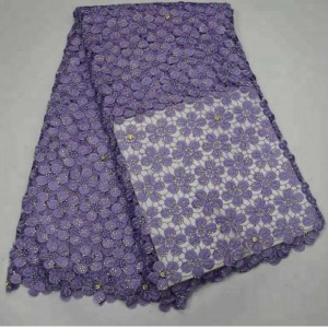 Laadukas muoti nigeria sveitsin puuvillan kirjonnanauhojen guipure-pitsi