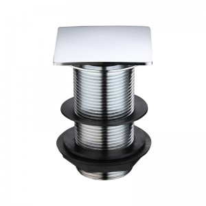 Metalli-painallusruutu, jossa upotettava neliöpistoke