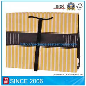 Ylellinen Lily vaaleanpunainen paperipussi, jossa on nauhan sulkeminen