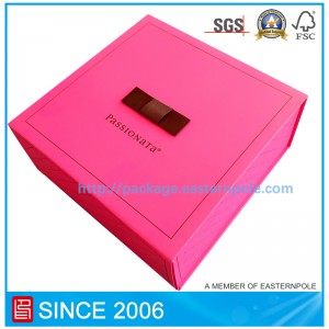 Ylellinen jäykkä kokoontaitettava laatikko, jossa on yksilöllinen muotoilu