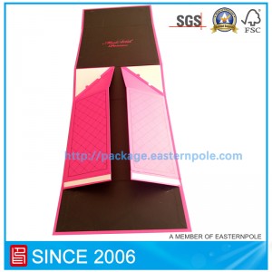 Ylellinen jäykkä kokoontaitettava laatikko, jossa on yksilöllinen muotoilu