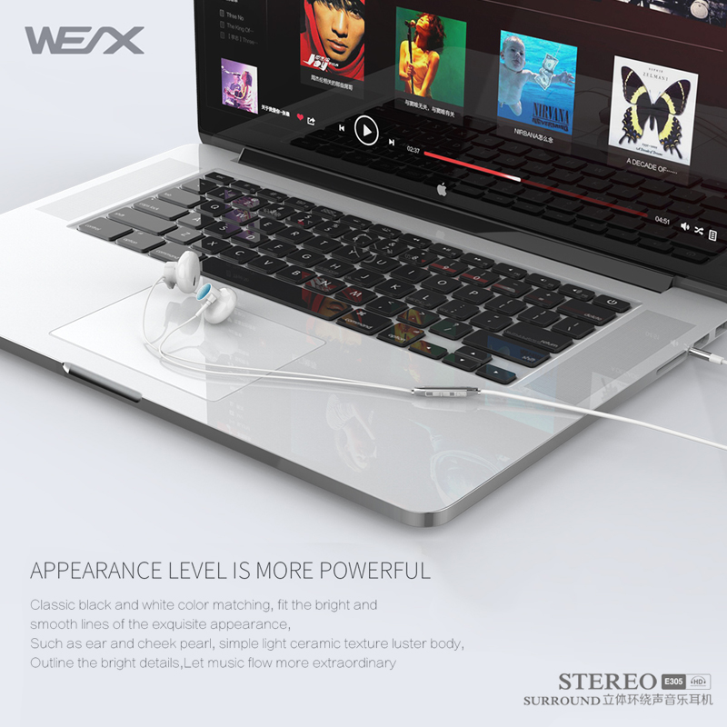 WEX 305 Perinteiset kuulokkeet, langattomat kuulokkeet, langattomat kuulokkeet, EAR Buds