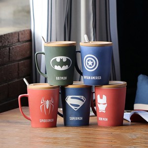 Mukautettu, kofeiiniton, valkoinen, 100% melamiinikahvimuki, jossa on uusi muotoilu