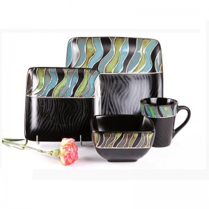 Halvat keraaminen hieno posliini Perinteiset etiopialaiset päivällissarjat