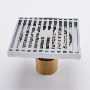 Kylpyamme hiusten sieppaimella varustetun suihkun tyhjennyslaatan kansi