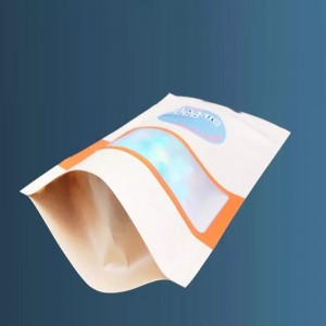 Korkealaatuinen painettu mukautettu tulostus vetoketjullinen laukku ruuan pakkaamiseen kahvalla