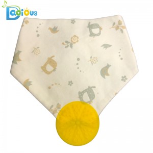Vauva- ja taaperojen teething Bandana-ruokalappu Muslin-ruokalappuja Bandana drool-ruokalappuja teetterillä