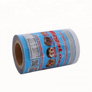 Ruokalaatuinen laminoitu muovinen kosteudenkestävä lämpötiiviste evästeiden pakkauskalvo telalla