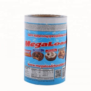 Ruokalaatuinen laminoitu muovinen kosteudenkestävä lämpötiiviste evästeiden pakkauskalvo telalla