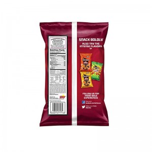 Lämpötiiviste muovikalvoilla vuorattu tyyny peruna banaani siru T-paita ruokaa