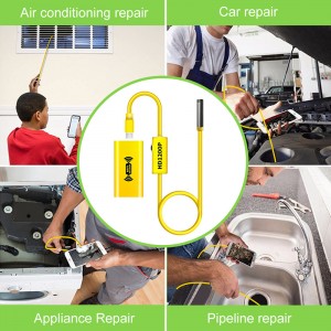 Langaton endoskooppi 2,0 megapikselin HD WiFi-boreskooppikamera Mikrorajapinta Vedenpitävä tarkastuskäärmekamera Androidille, iOS: lle ja Windowsille, iPhone, Samsung, Tablet, Mac