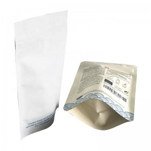 Alumiinifolio Stand Up -pussi vihreän teen jauhe muovipussiin vetoketjulla halpojen hintalaukkujen kanssa