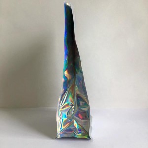 Muokattu painettu OEM-logo -laserkalvo, tasainen pohja, seisova pussi