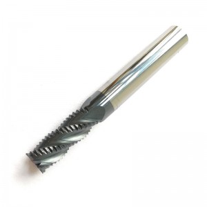 Kiinteän kovametallin karhennuspäätymyllyt, HRC45 Tialn-pinnoitetulla, 4 uraa, halkaisija 1/4 \