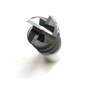 Kiinteän kovametallin karhennuspäätymyllyt, HRC45 Tialn-pinnoitetulla, 4 uraa, halkaisija 1/4 \