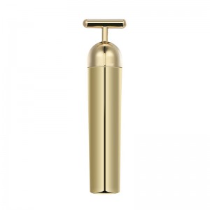 Kauneusbaarin pulssi kasvohierontalaite, T-muotoinen sähkökyltti-kasvohierontatyökalut herkälle iholle.