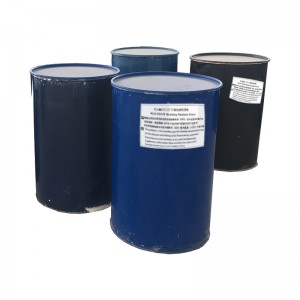 Irtotavara tyhjentää ja läpinäkyvä etikka / asetoksisilikonitiiviste rumpuna