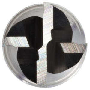 Carbide-ruudun nenäpäätehdas, erityisen pitkä ulottuma, päällystämätön (kirkas) viimeistely, 30 asteen kierre, 4 huilua, 3 \