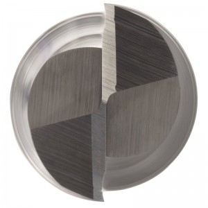 Carbide-neliön nenäpäätehdas, tuumainen, päällystämätön (kirkas) viimeistely, karkeus ja viimeistelyleikkaus, 30 asteen kierre, 2 huilua, 4 \