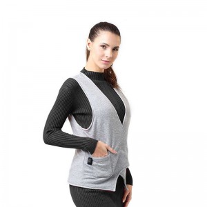 Lämmitettävä liinakoko säädettävä akku Sähköinen lämmin liivi retkeilykäyttöön