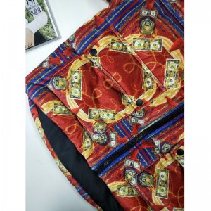 NAISTEN VÄRIVÄLINEN PAINETTU PUFERIPAKKA RLWC0002