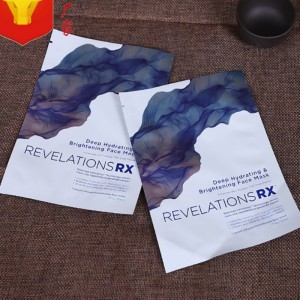 Räätälöity tulostus lämpötiivistävä alumiinifolio kasvonaamion pakkauspussit / kosmetiikkamaski