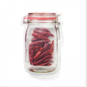 Kiinan tehdas suoramyynnissä leikattu yksikkö muotoisille pusseille välipalalapsille, vetoketjulla