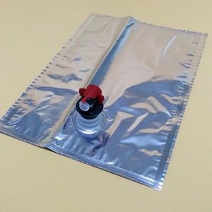 2L 5L 10L 15L 25L alumiinifoliota ja kirkas aseptinen pussi BIB-laatikossa viiniä, öljyä, mehua, maitoa, vettä