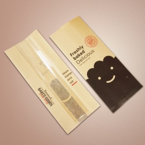 Muokatut painetut voimapaperipussit leipomoleipomien ruokapakkauksiin